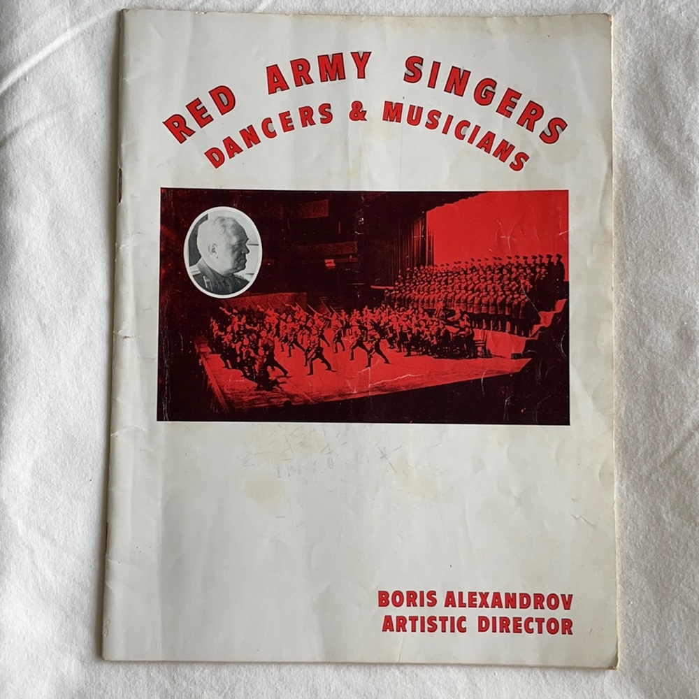 Red Army Singers Dancers Program Autographed